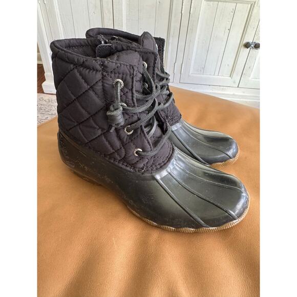 Sperry topsiders quilted duck boots / rain boots size 3Y *see photos - Picture 6 of 7